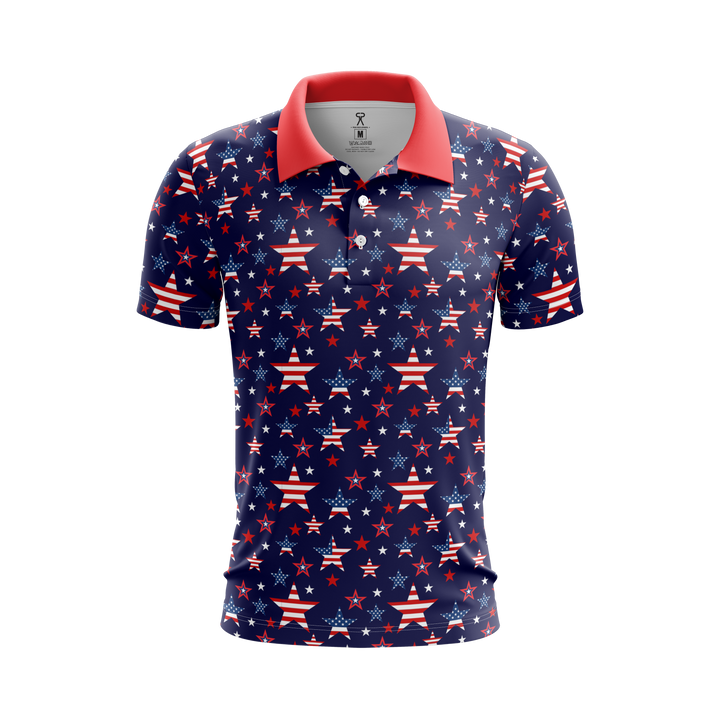 USA STARS GOLF POLO