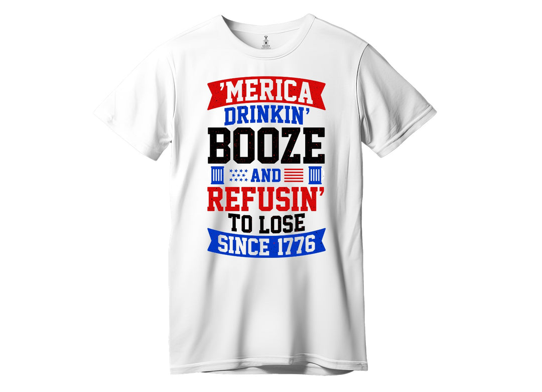 AMERICA & BOOZE 1776 - T-SHIRT