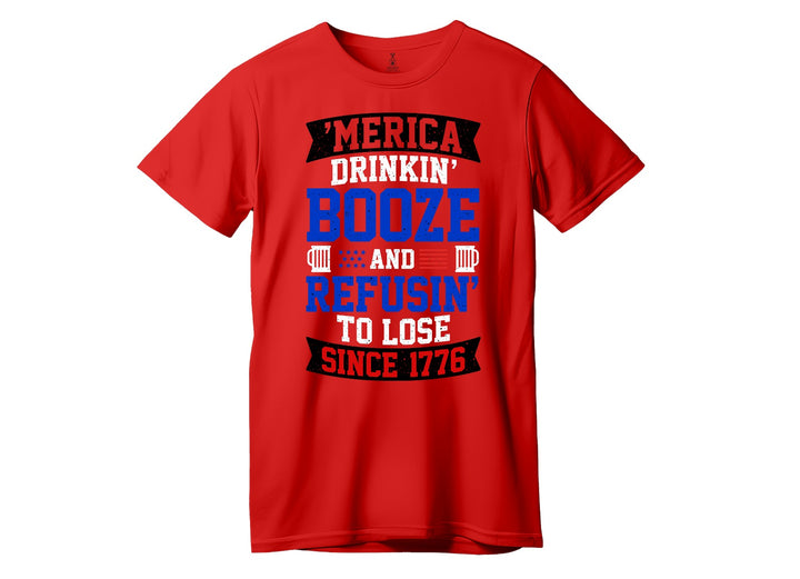 AMERICA & BOOZE 1776 - T-SHIRT