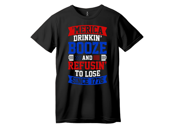 AMERICA & BOOZE 1776 - T-SHIRT