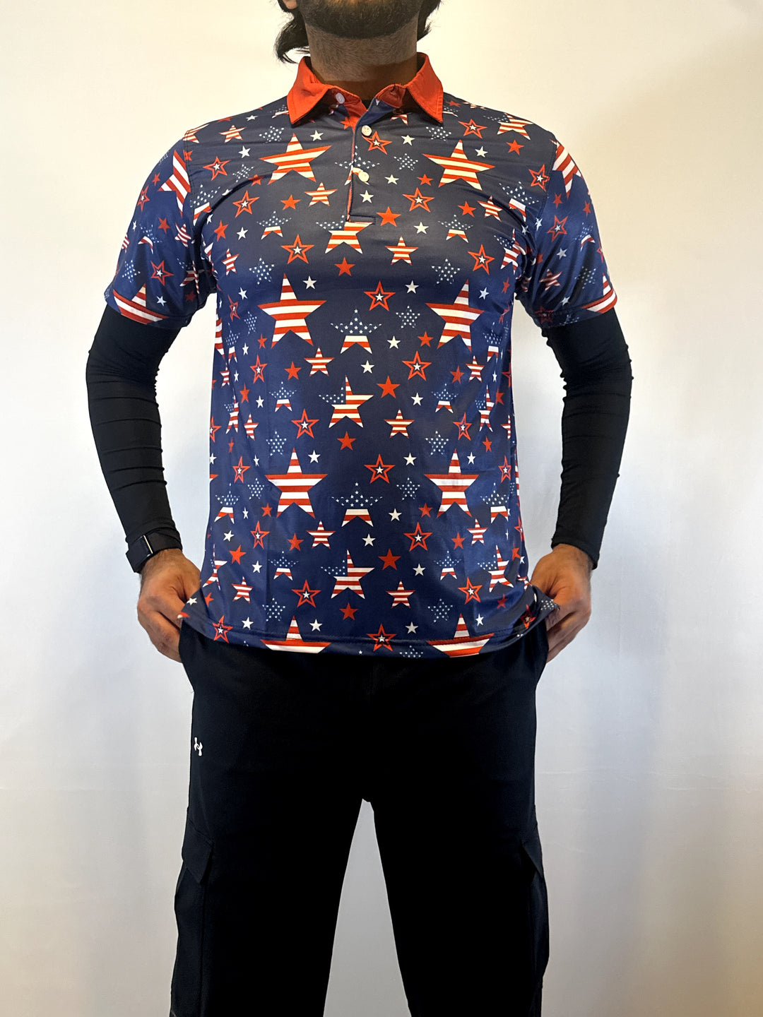 USA STARS GOLF POLO